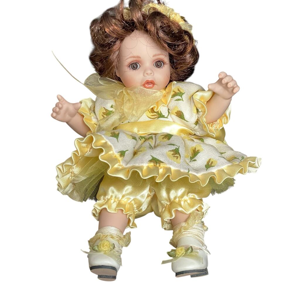 Marie Osmond Yellow Rose of Texas Doll Tiny Tots Porcelain No Box Only Doll